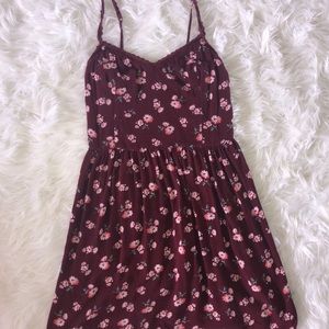 Abercrombie & Fitch Maroon Floral Dress